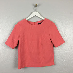 Banana Republic Size S Coral Pink Texture Blouse